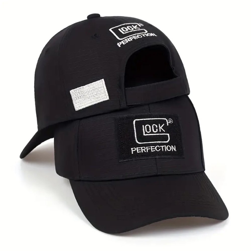 Glock Perfection Adjustable Baseball Cap in Black with LOGO